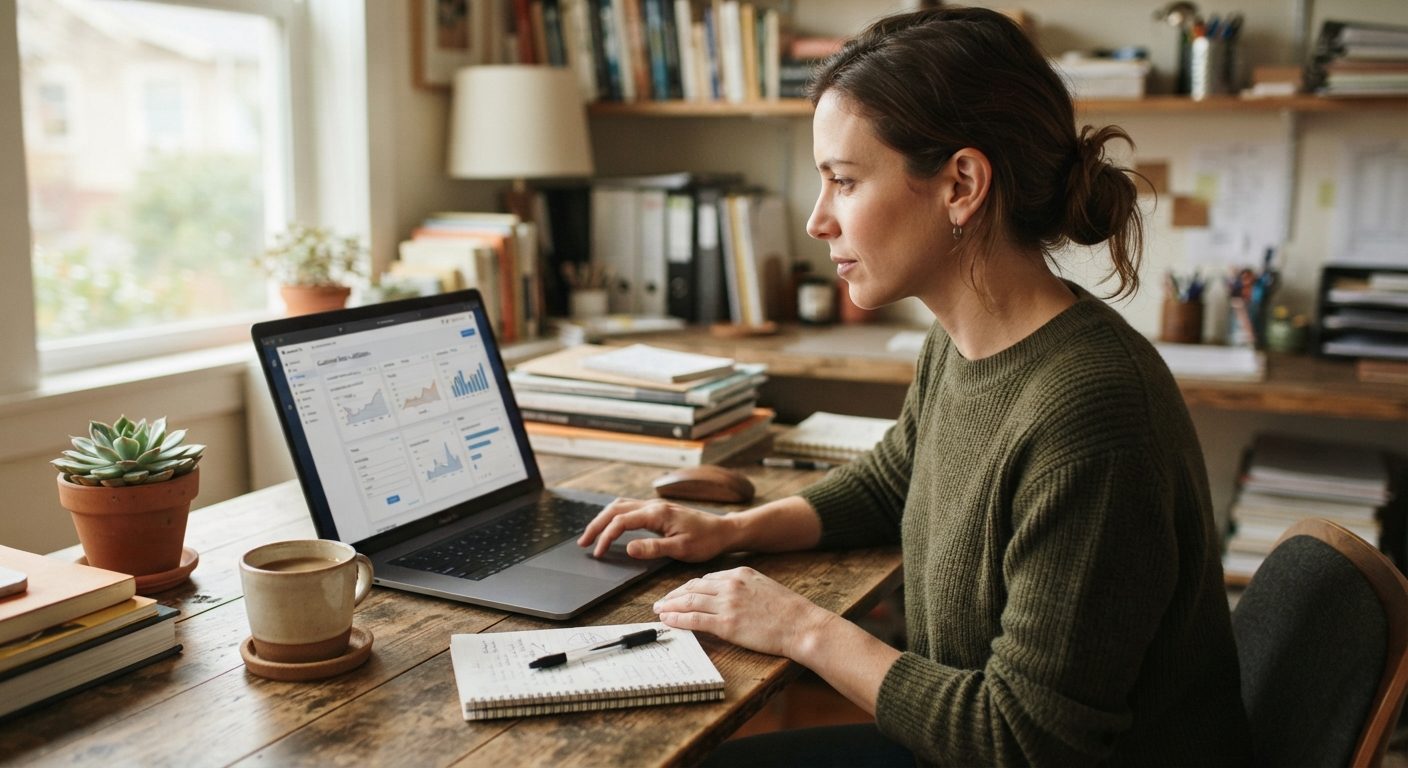 Virksomhedsejer vurderer om det er tid til at skifte fra regneark til et CRM-system