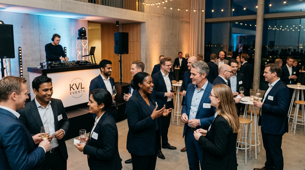 Diverse group of Danish business professionals and entrepren